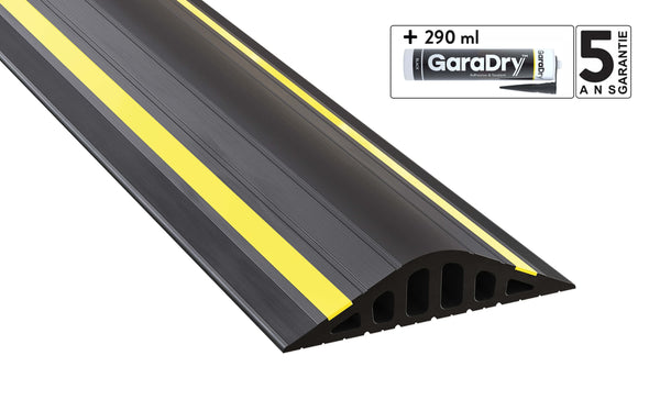 Kit de barrière d'eau pour porte de garage de 40 mm avec de l'adhésif GaraDry et garantie de 5 ans