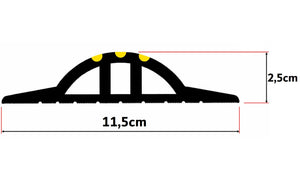 Joint De Sol En Caoutchouc Pour Porte De Garage – Hauteur 20 Mm, Adhésif Résistant Inclus – Toutes Tailles – GDL